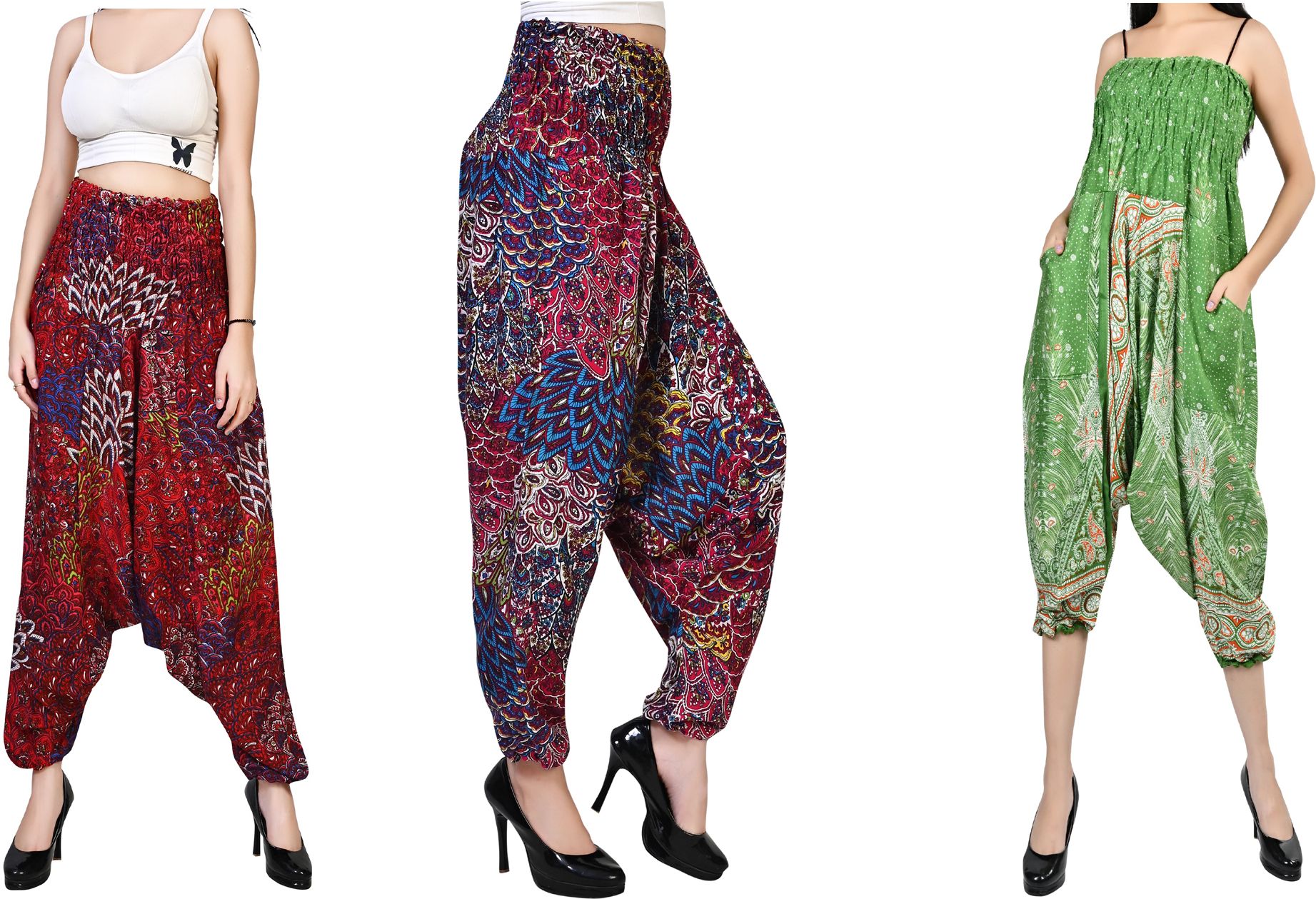 fusfus Printed Rayon, Cotton Women Harem Pants-picture-40