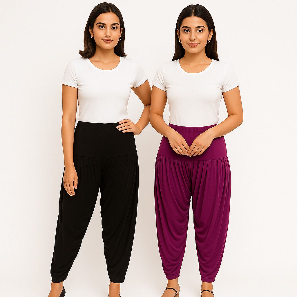 cozyplay Solid Viscose Women Harem Pants-picture-26