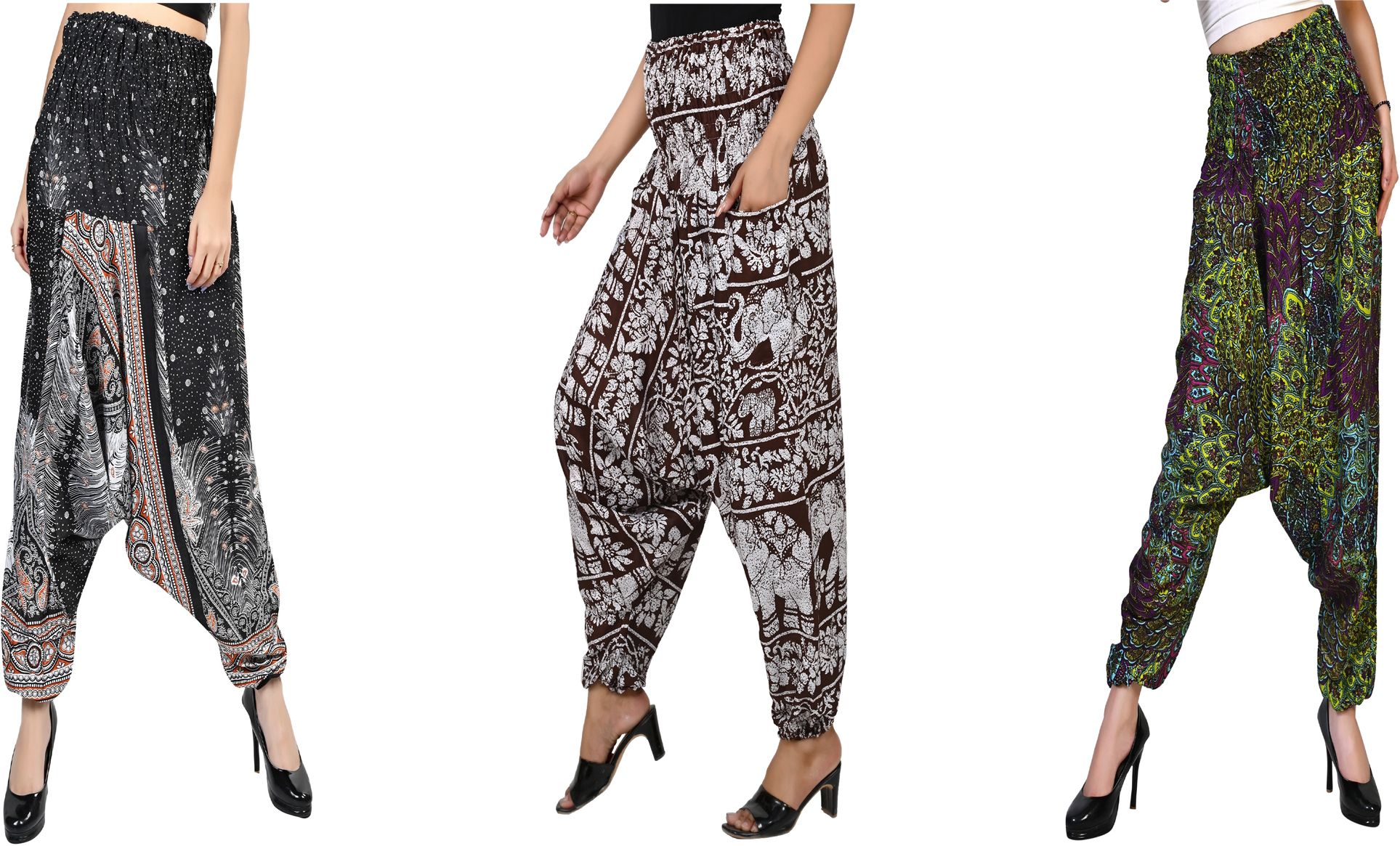 narnari Printed Rayon Women Harem Pants-picture-27