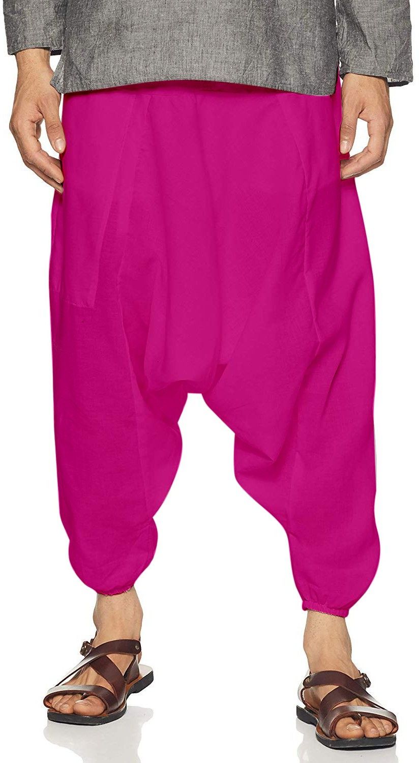 suvasana Solid Cotton Men Harem Pants-picture-11
