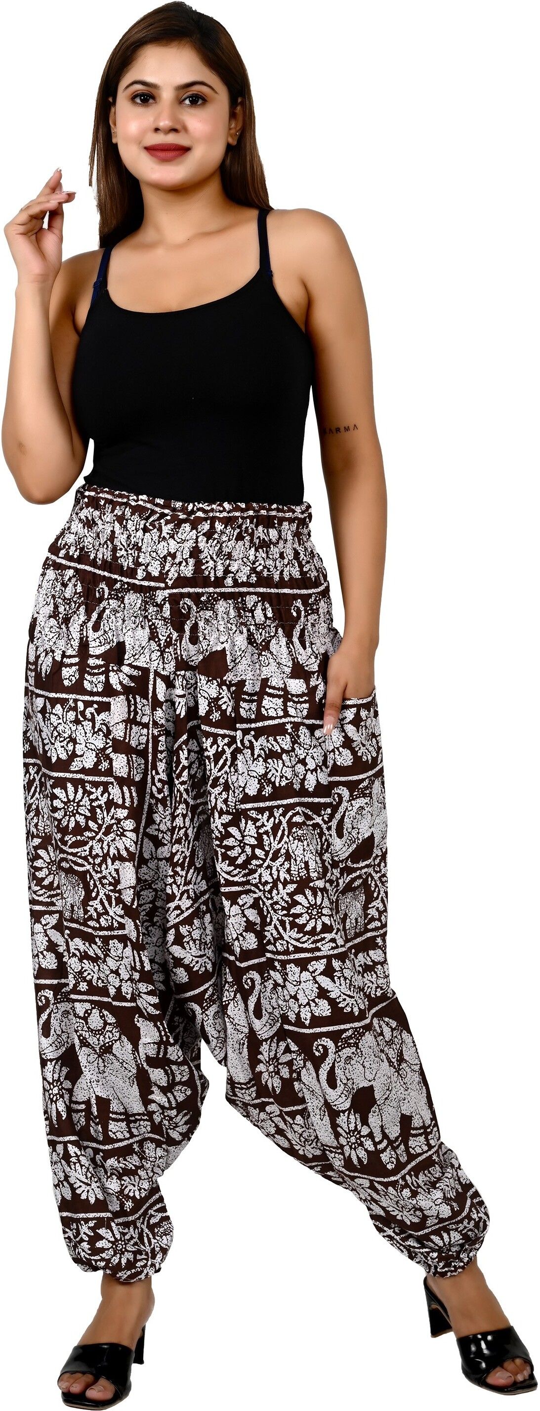 letz dezine Printed Rayon Women Harem Pants-picture-46