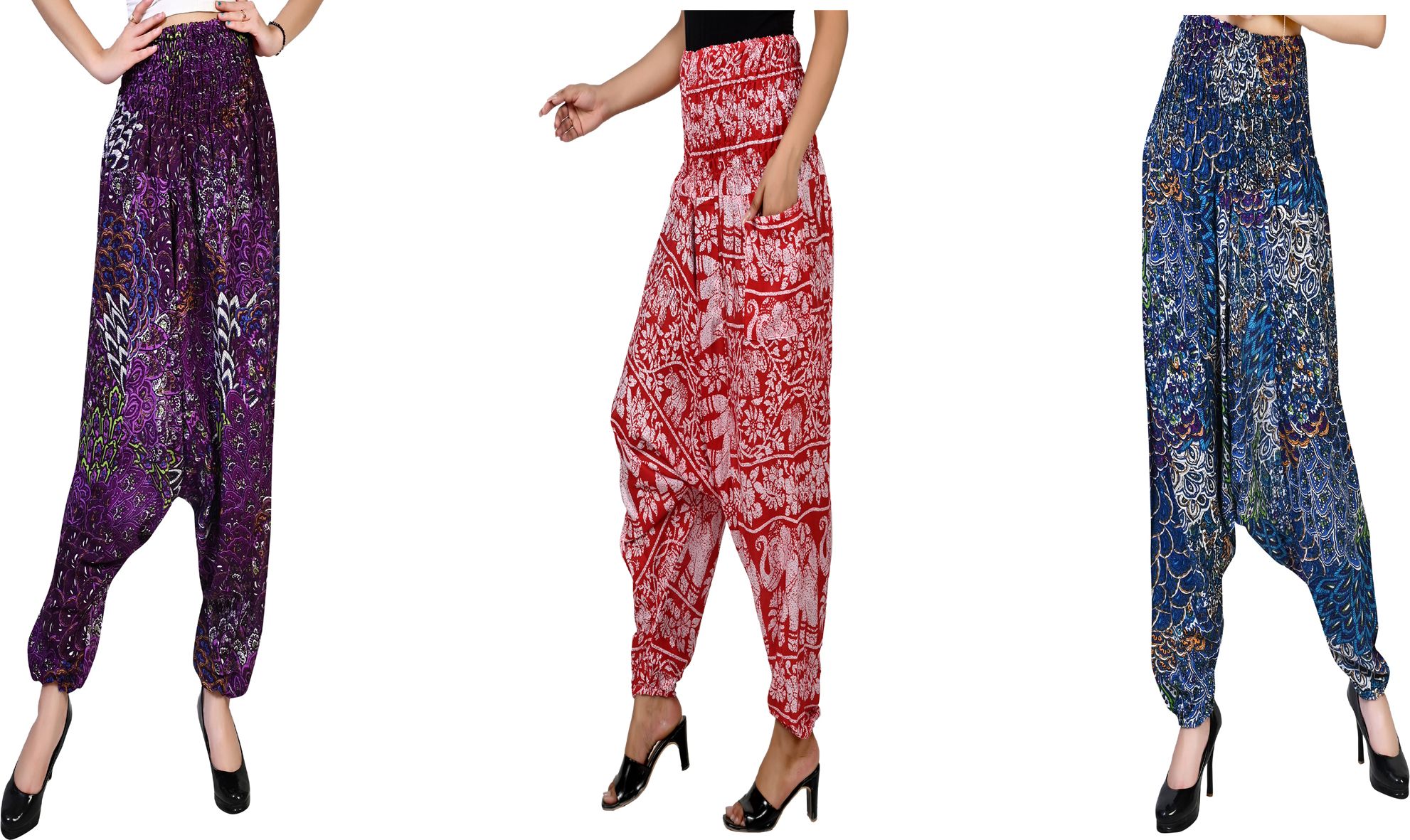narnari Printed Rayon Women Harem Pants-picture-40