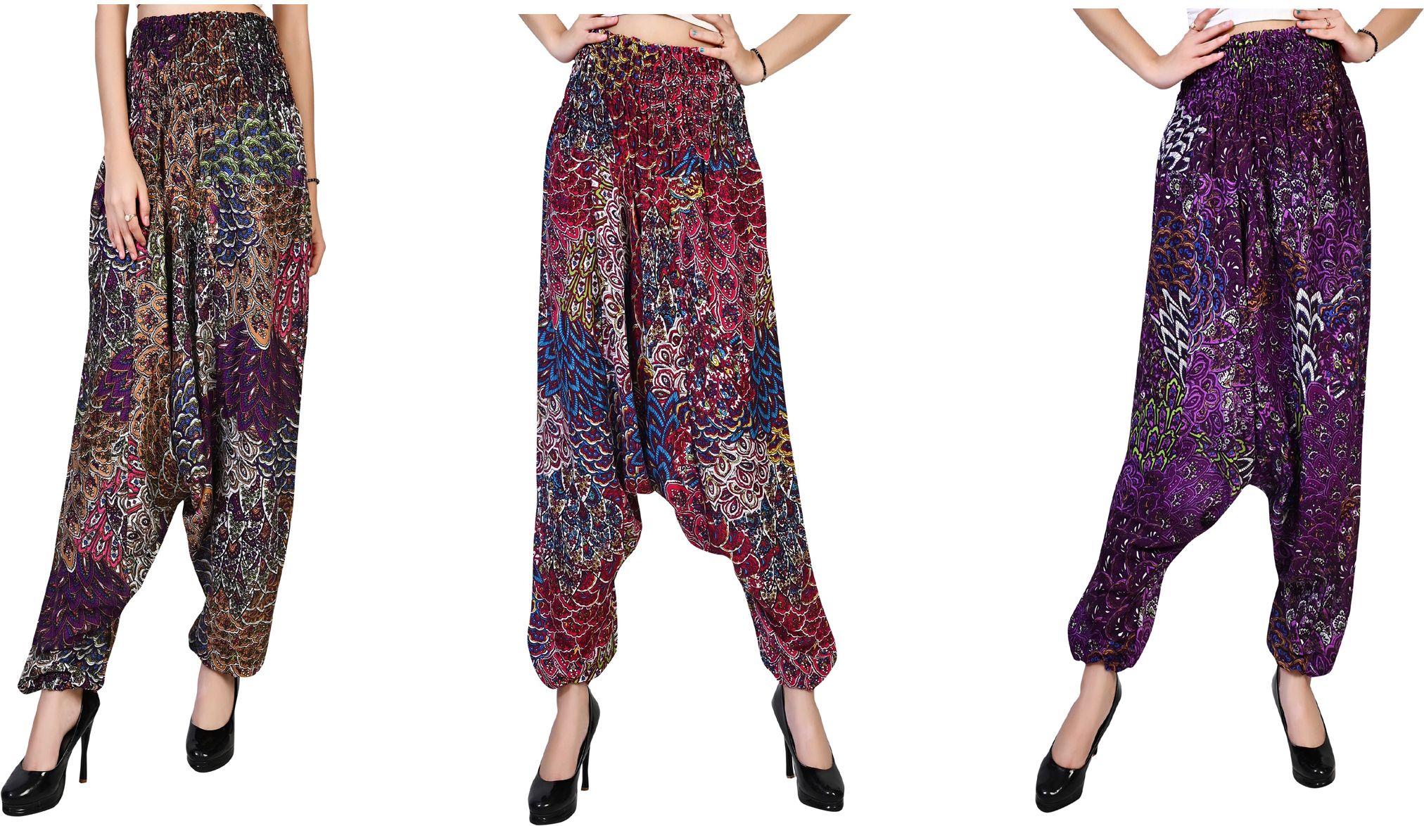 narnari Printed Rayon Women Harem Pants-picture-34