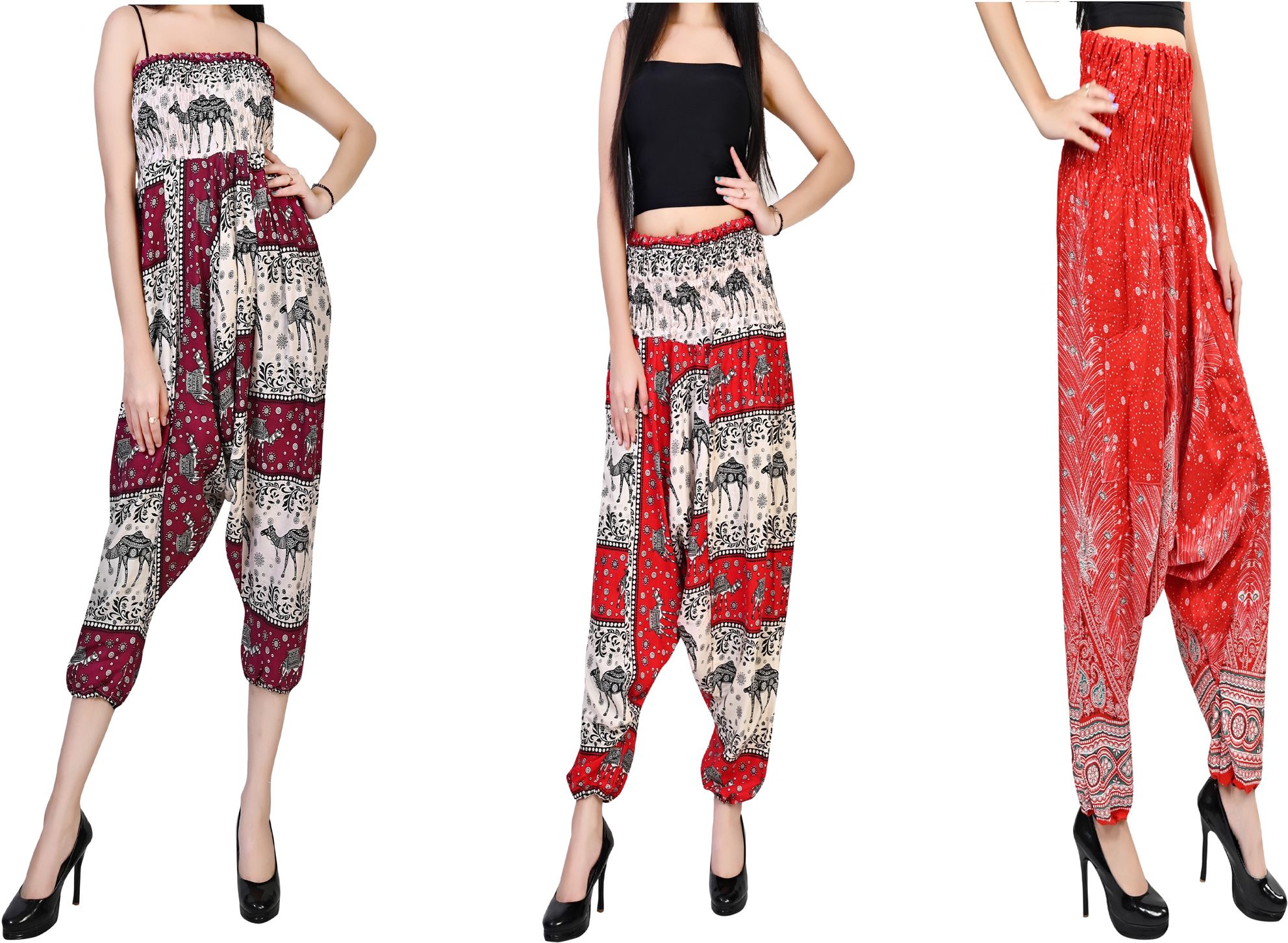 fusfus Printed Rayon, Cotton Women Harem Pants-picture-22