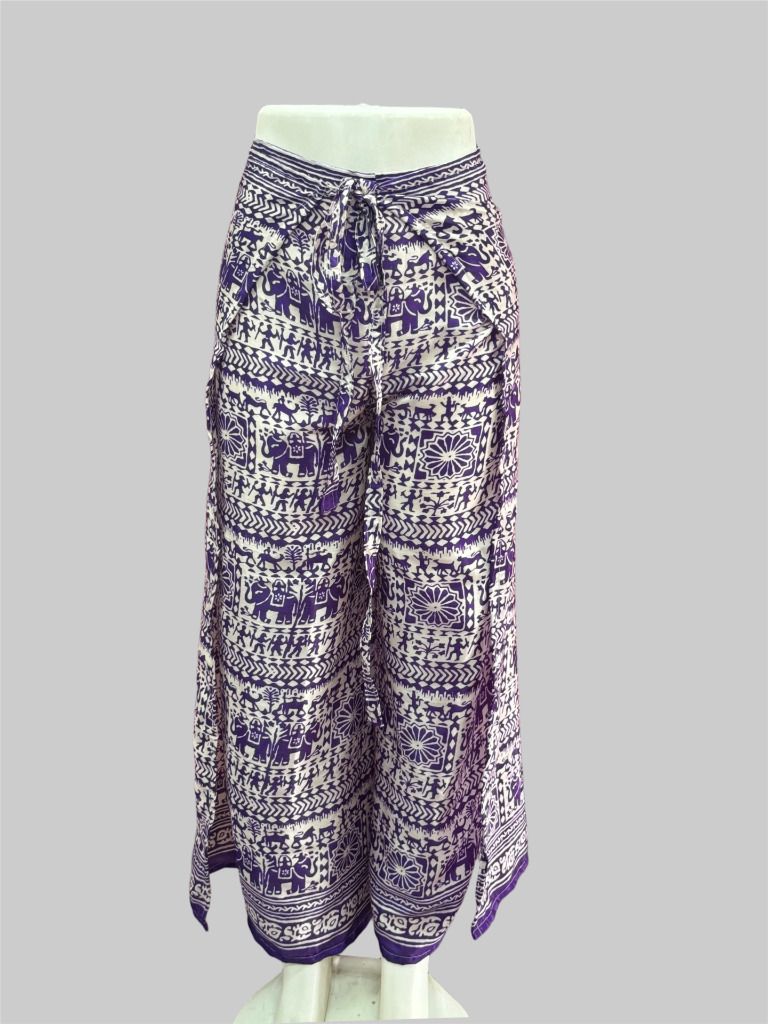varunsilk Animal Print Pure Crepe Women Harem Pants-picture-13