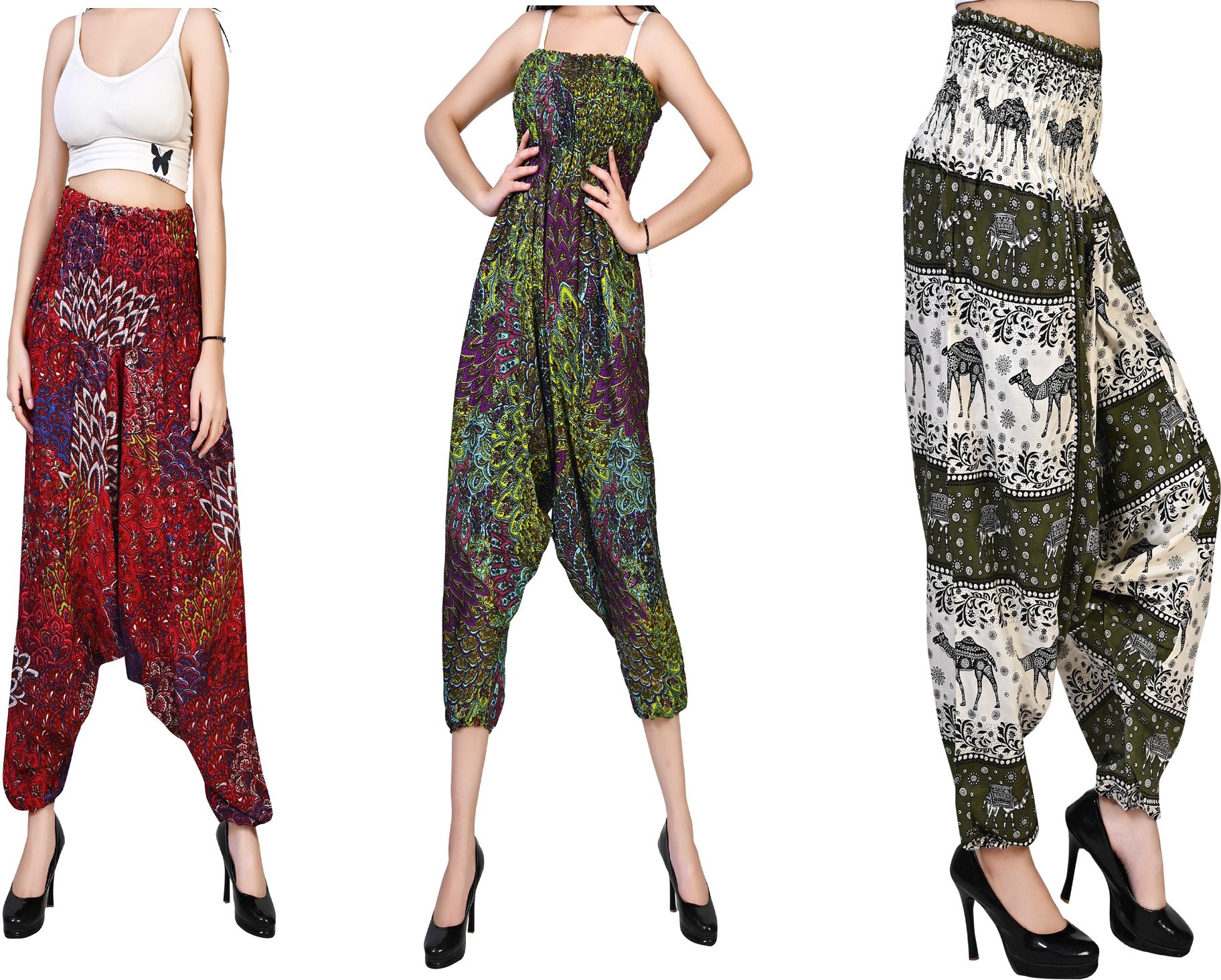 fusfus Printed Rayon, Cotton Women Harem Pants-picture-27