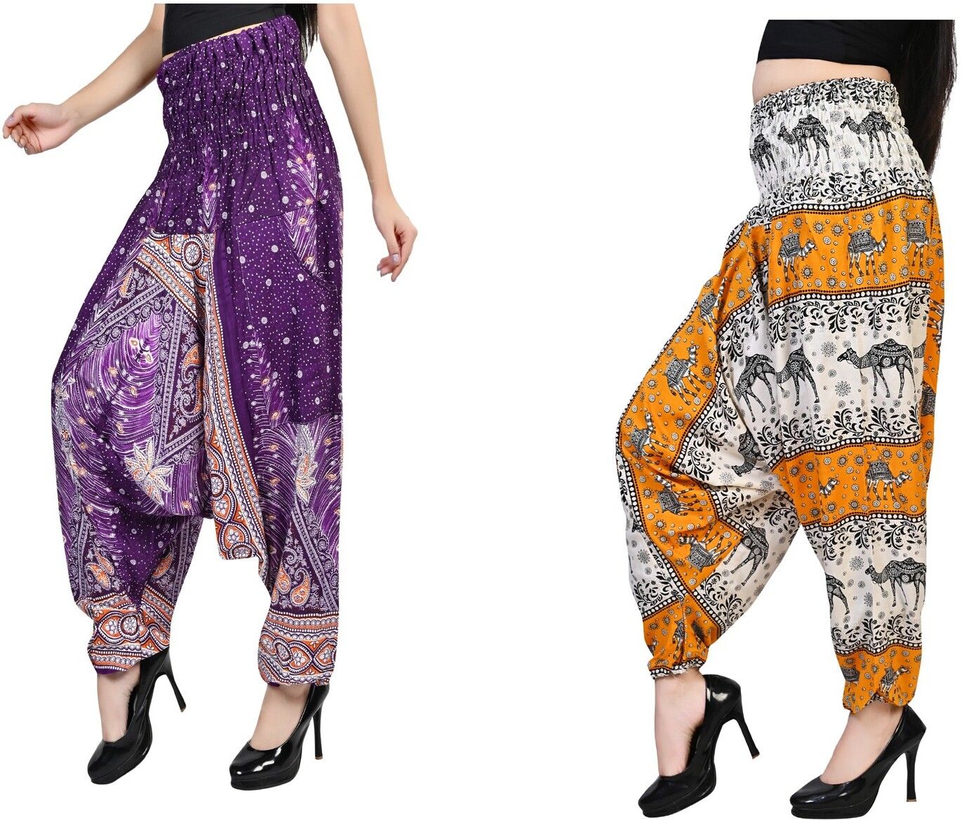 narnari Printed Rayon, Cotton Women Harem Pants-picture-31