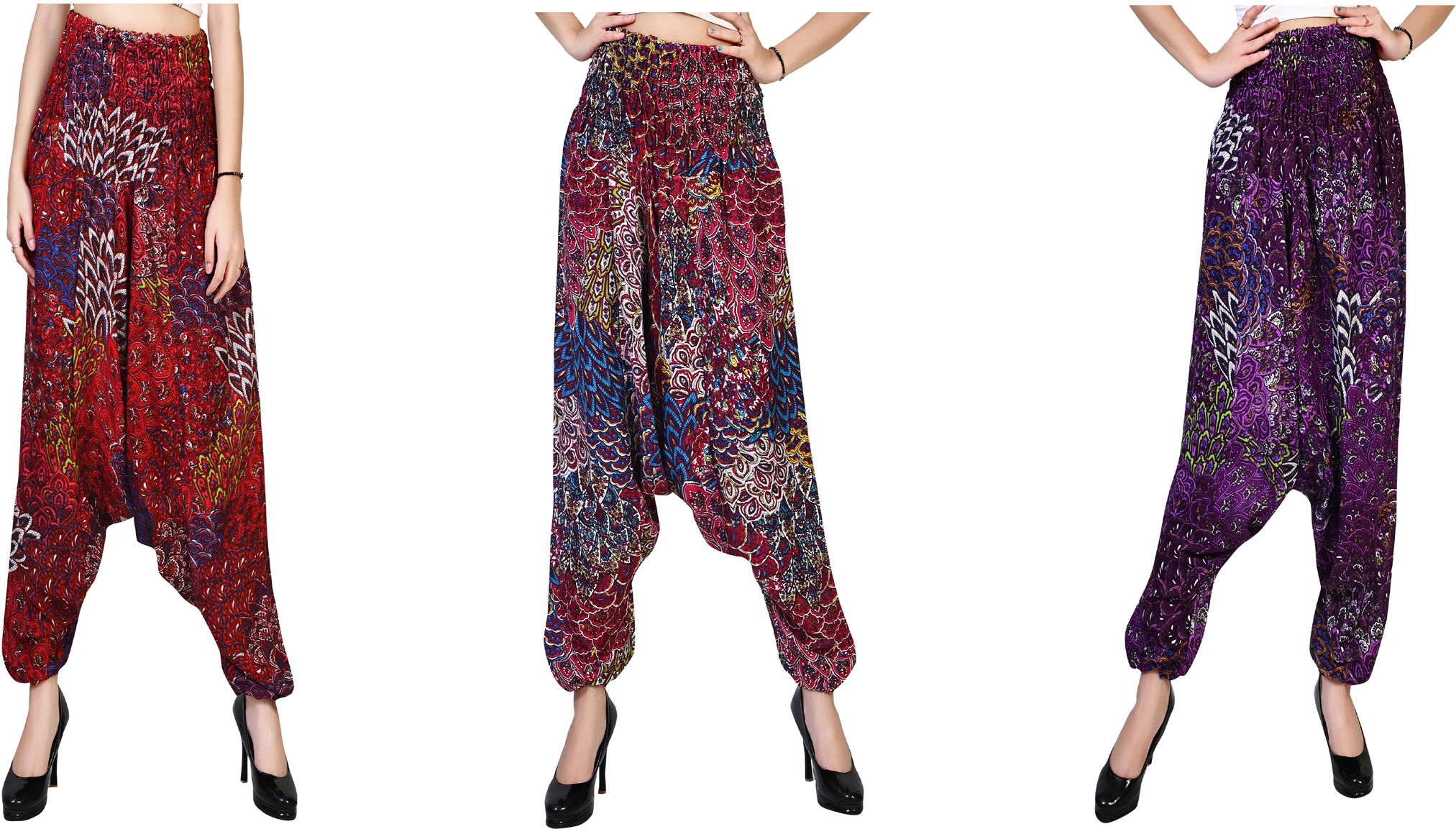 narnari Printed Rayon Women Harem Pants-picture-12