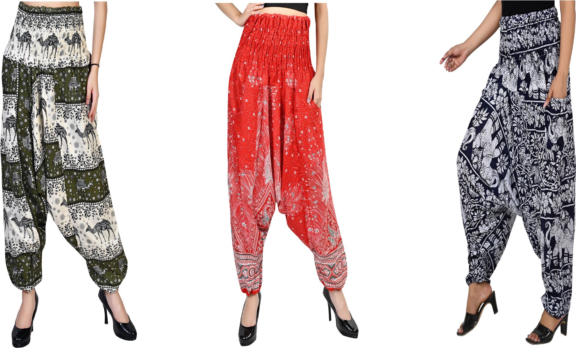 narnari Printed Rayon Women Harem Pants-picture-26