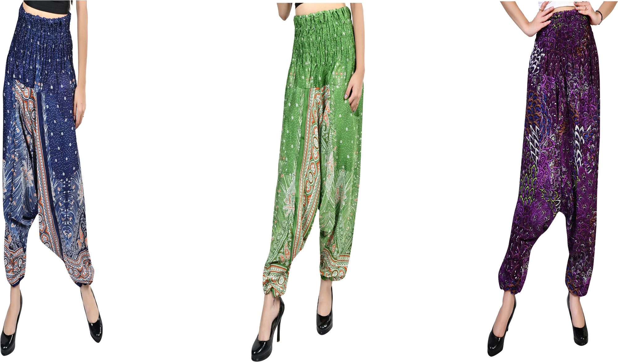 narnari Printed Rayon Women Harem Pants-picture-15