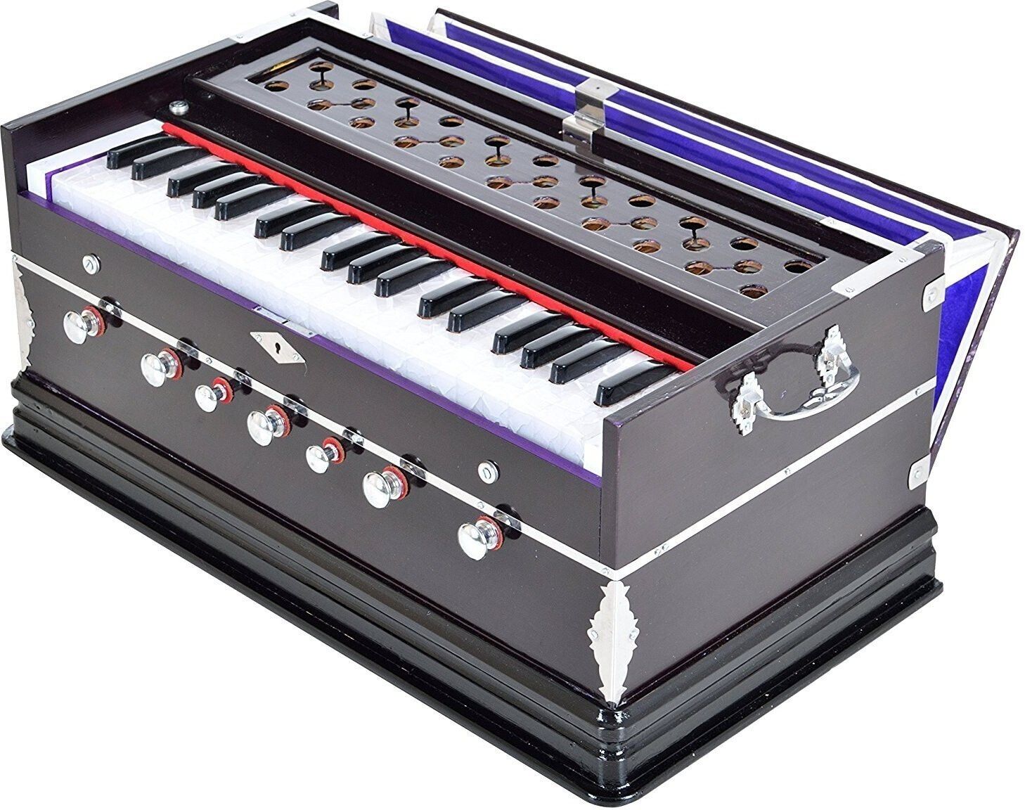 sg musical 3 1/4 Octave, Double Bellow, 39 Keys,7 Stopper 7 Stopper Doulble Bellow 39 Key~440Hz~Long Sustain Sound~Yoga~Bhajan~Kirtan 3.25 Octave Hand Pumped Harmonium-picture-18