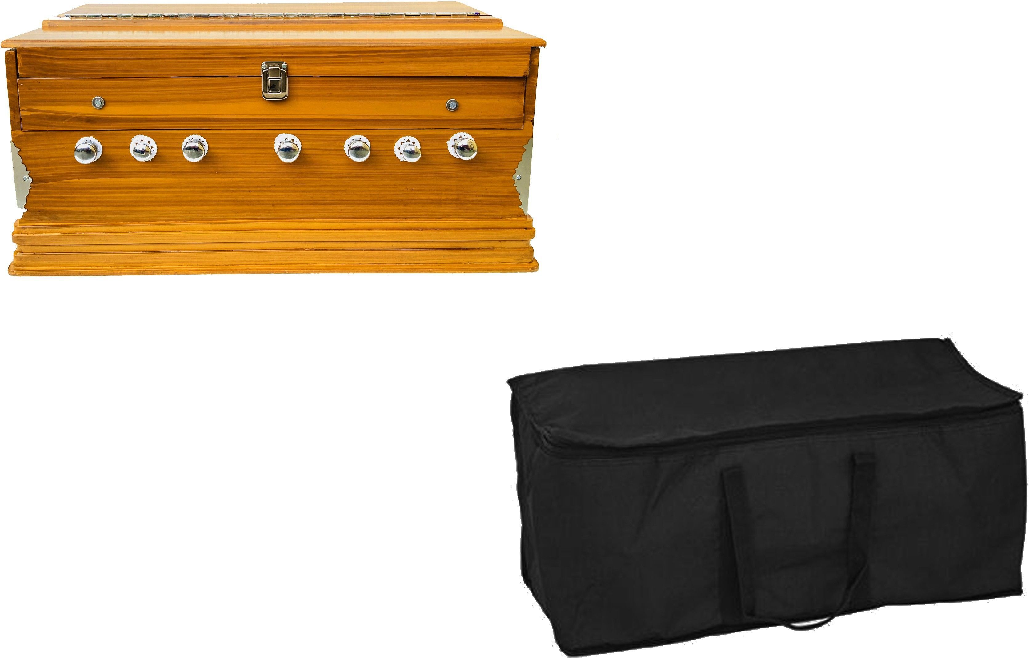 7 Stopper 3.2 Octive,Double Bellow,39 Keys harmonium musical With Bag New7 Stopper 3.2 Octive,Double Bellow,39 Keys harmonium musical With Bag 3.2 Octave Hand Pumped Harmonium-image-38