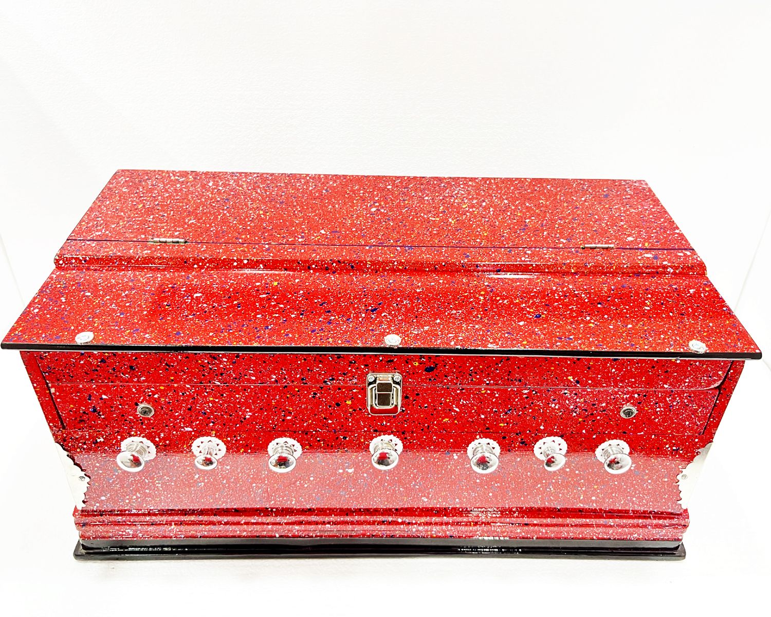 khalsa musical 7 Stopper, 3 1/4 Octaves, 39 Keys, Double Fold Bellow, Mahogany Color Harmonium 3.2 Octave Hand Pumped Harmonium-picture-27