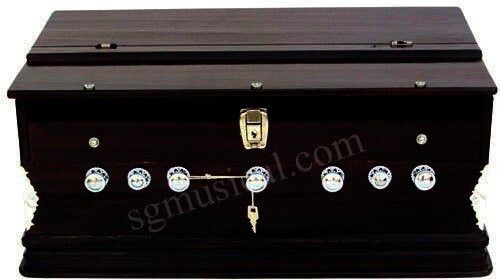 sg musical Dark Harmonium 7 Stopper(Natural) 3 1/4 octive - 39 keys 3 1/4 Octave Hand Pumped Harmonium-picture-34