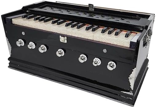 maga mart 7 Stopper 3 1/4 Octive, Double Bellow 3.2 Octave Hand Pumped Harmonium-picture-27