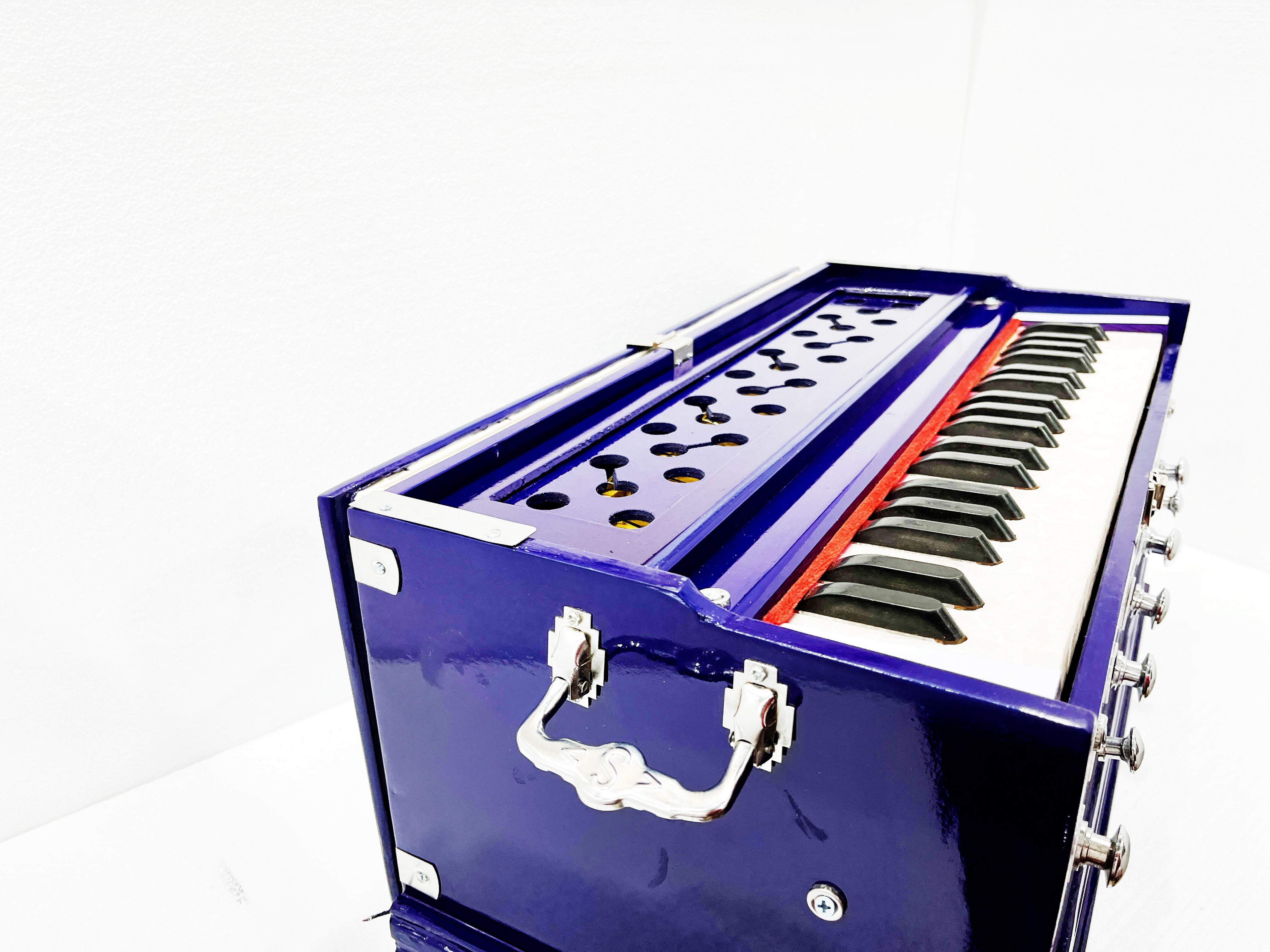 khalsa musical Harmonium Student/Kirtan/Bhajan + 7 Stopper, 39 Keys, 2 Reeds (Bass- Male) 3.2 Octave Hand Pumped Harmonium-picture-23