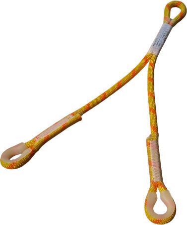 12mm Braided Kernmantle Rope Y-Shaped Sling with Anchor Loops Safety Harness