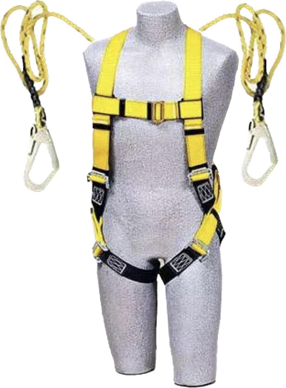 Heavy Duty Safety Belt with Auto Scaffold Hook Single Rope Safety Harness