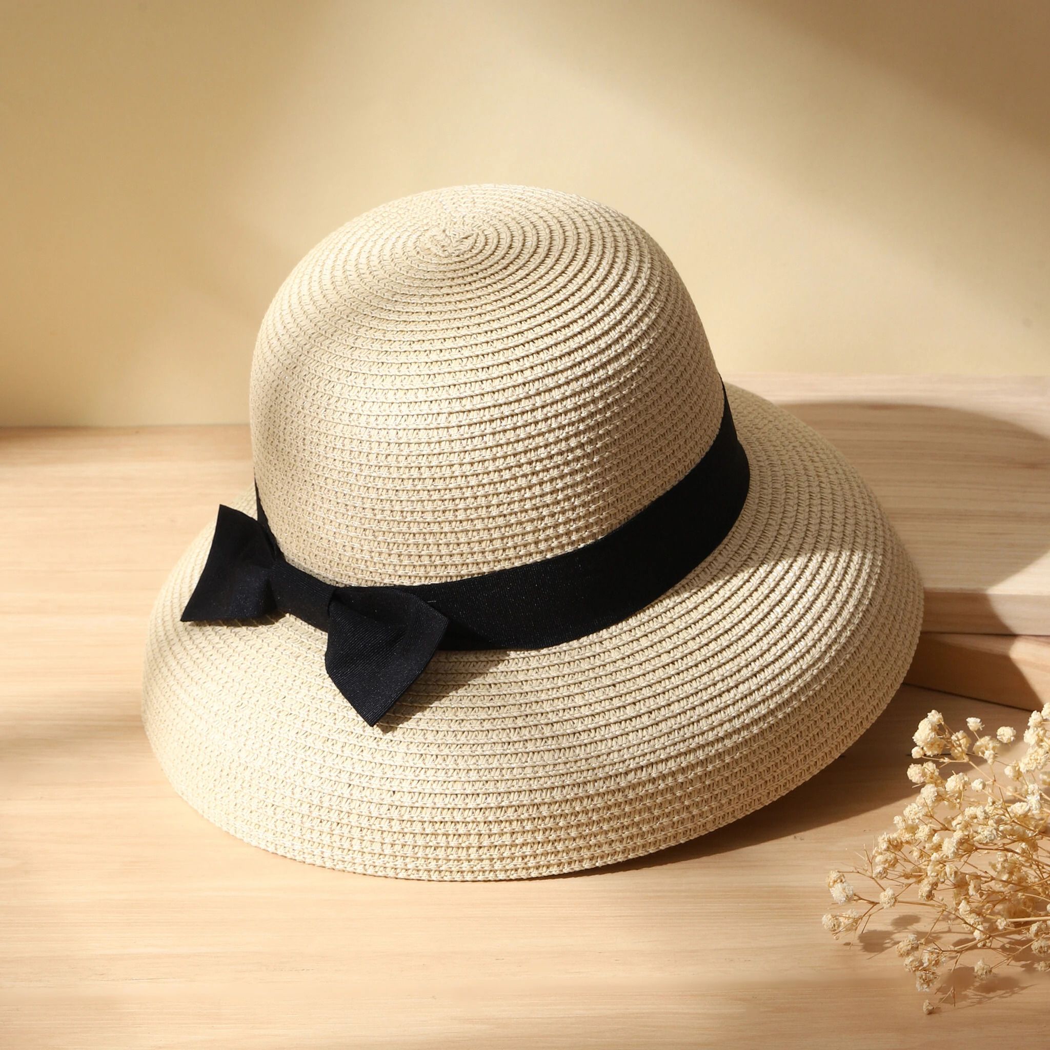 Salty Palm Breeze Cloche Beach Hat for Women | Sun Protection Summer Hat Cap-image-40