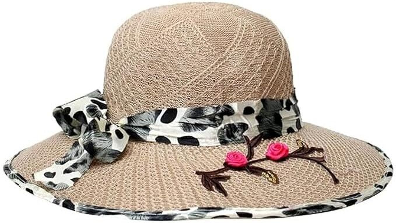 riditt Foldable Travel Beach Sun Hat for Girls and Women , M1-picture-17
