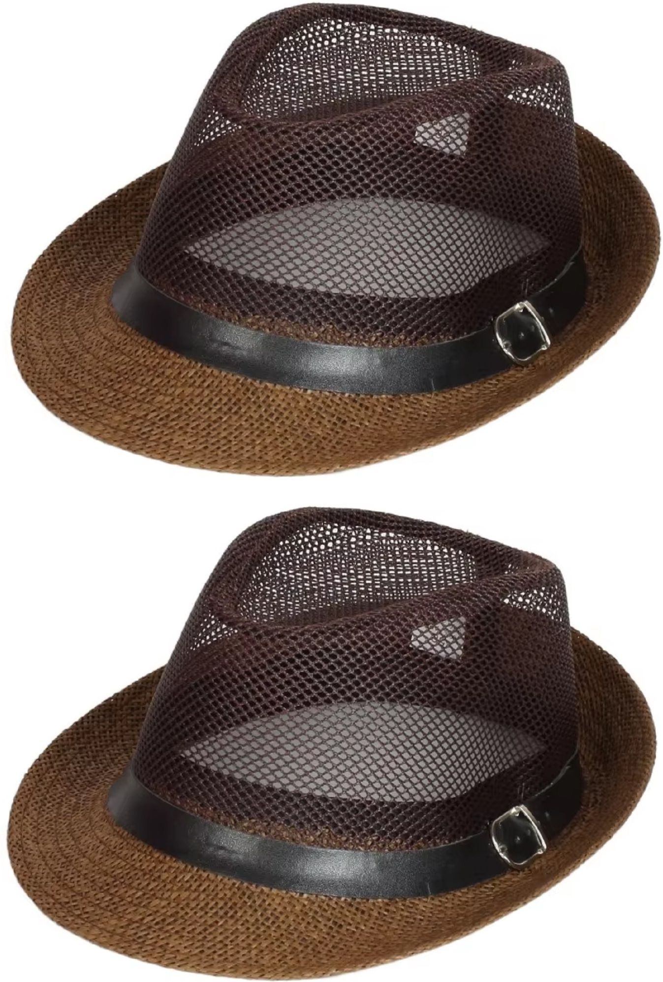 ZACHARIAS Fedora Cowboy Breathable Mesh Net Hat Cap Free Size-picture-23