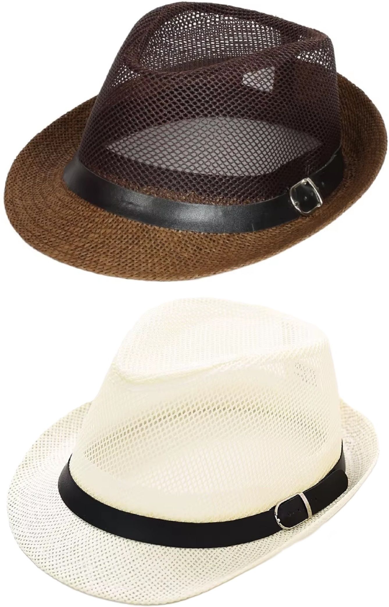 ZACHARIAS Fedora Cowboy Breathable Mesh Net Hat Cap Free Size-picture-10