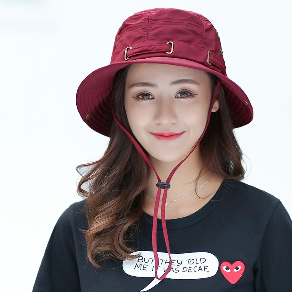 AlexVyan Casual Beach Hat Sunvisor Cap for Girls UV Protection Wide Brim Summer Hats-image-30