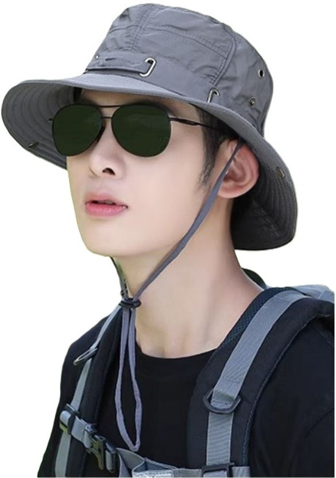 AlexVyan Casual Beach Hat SunVisor Hat for Gents UV Protection Wide Brim Summer Hat Cap-picture-19