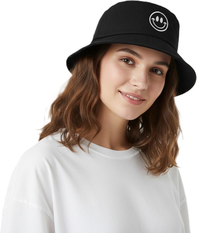 ZACHARIAS Fishermen Bucket Smiley Reversible Cap Hat-picture-31