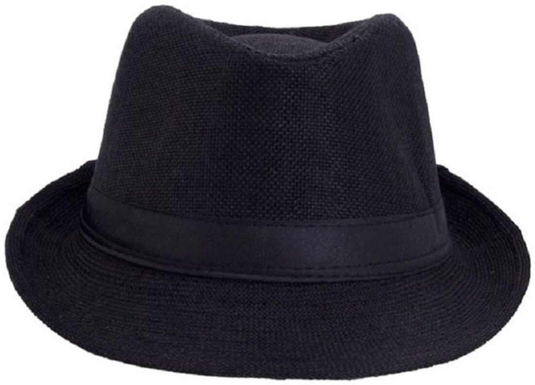 Tahiro Black Cotton Hat