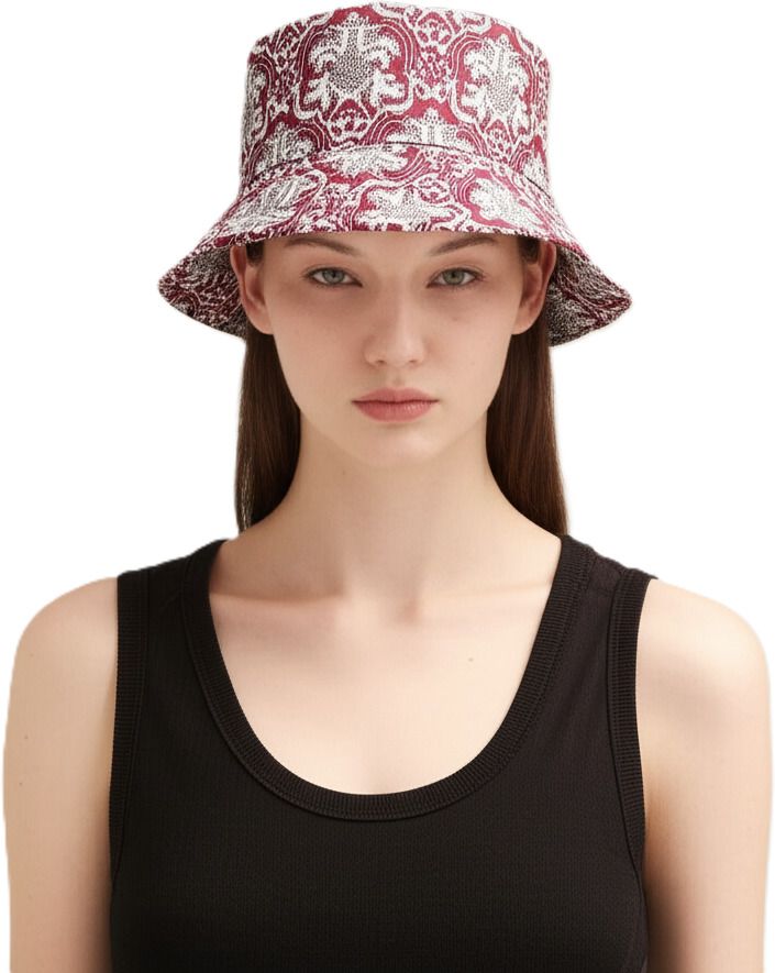 ZACHARIAS Women's Fishermen Cotton Printed Bucket Cap Hat-picture-37