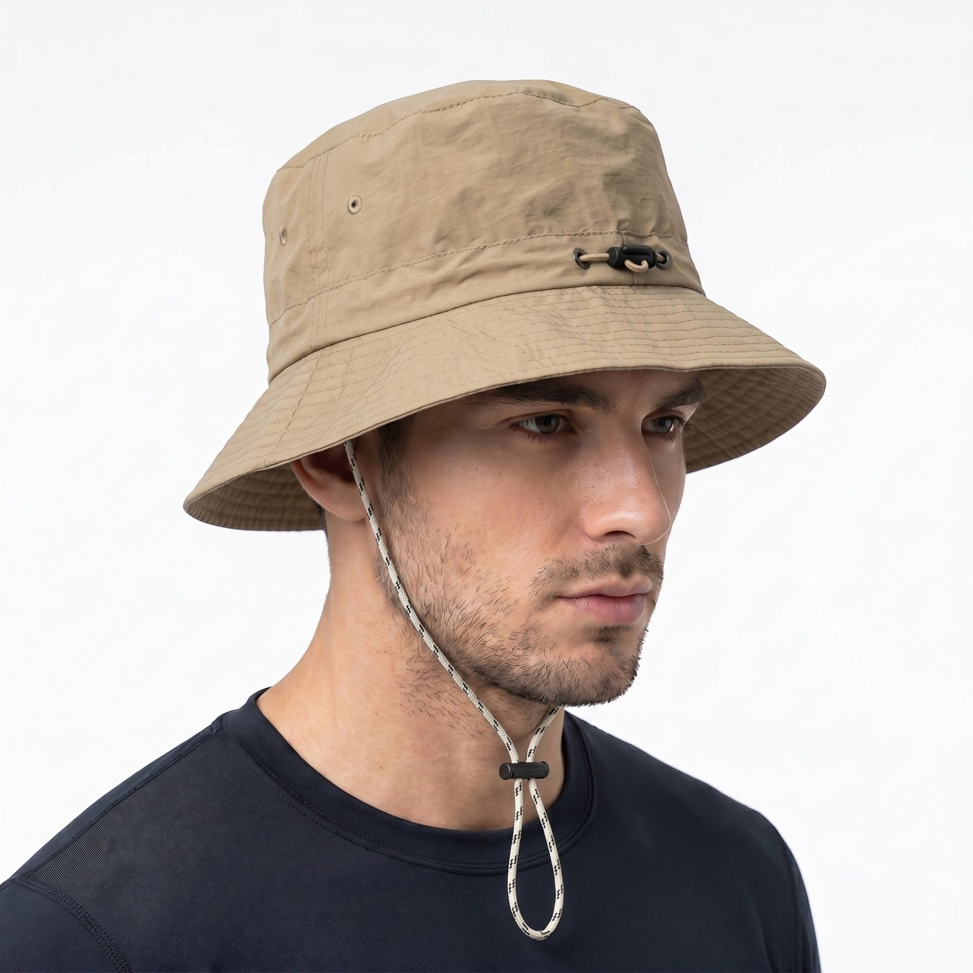 KRAPTICK Adjustable Bucket Hat for Men - Wide Brim Sun Protection Safari Hat Summer Cap-picture-23