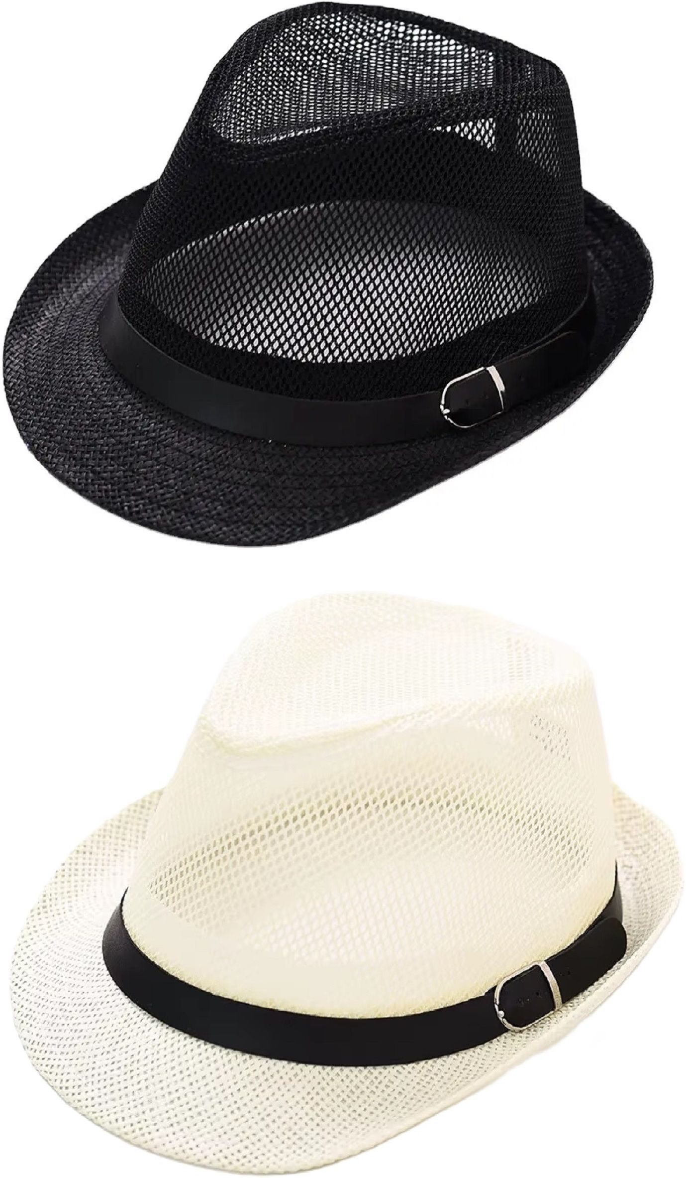 ZACHARIAS Fedora Cowboy Breathable Mesh Net Hat Cap Free Size-picture-41