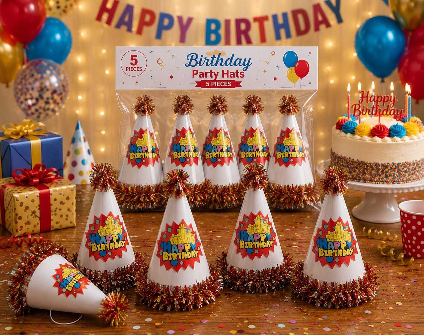 Emporium99 Birthday Party Hat (Cone Cap)-picture-31