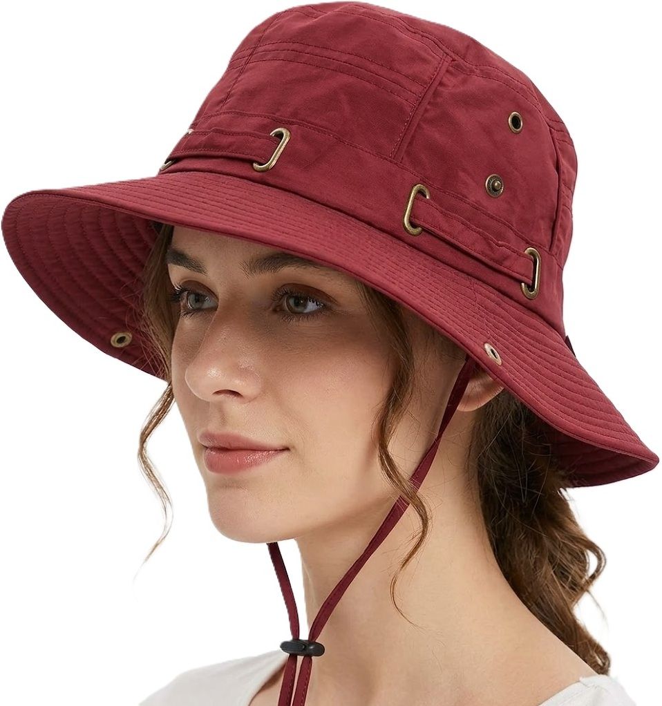 AlexVyan Casual Beach Hat SunVisor Hat for Girls UV Protection Wide Brim Summer Hat Cap-image-43