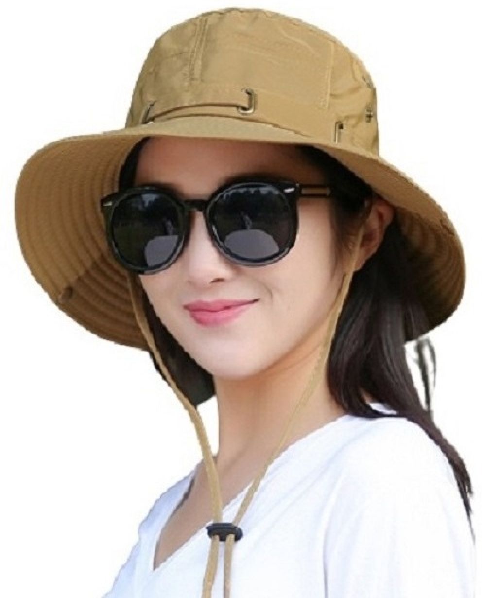 AlexVyan Casual Beach Hat SunVisor Hat for Girl UV Protection Wide Brim Summer Cap-image-16