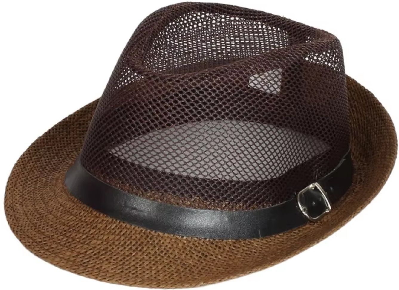 ZACHARIAS Fedora Cowboy Breathable Mesh Net Hat Cap-picture-13