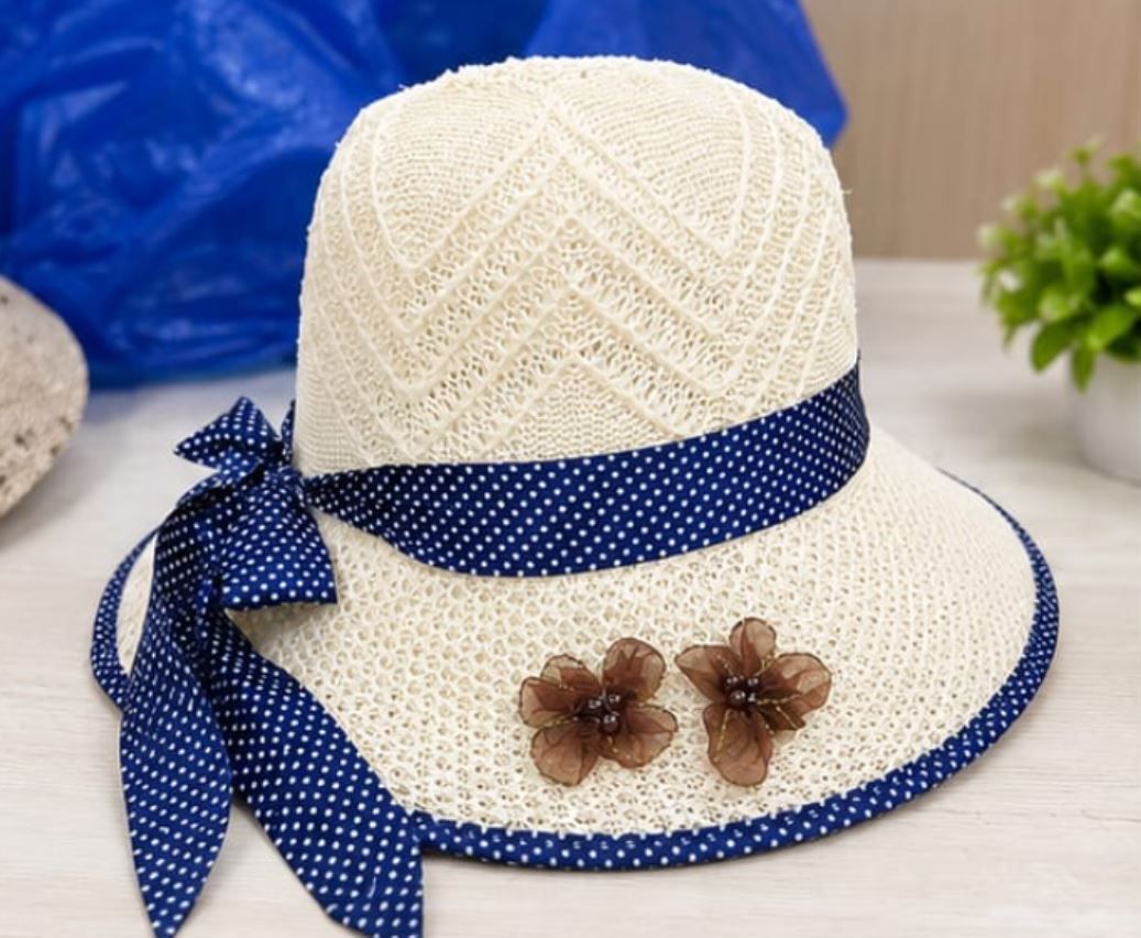 DC ENTERPRISES Women’s Stylish Flower Sun Hat | Wide Brim UV Protection Beach Cap-picture-32