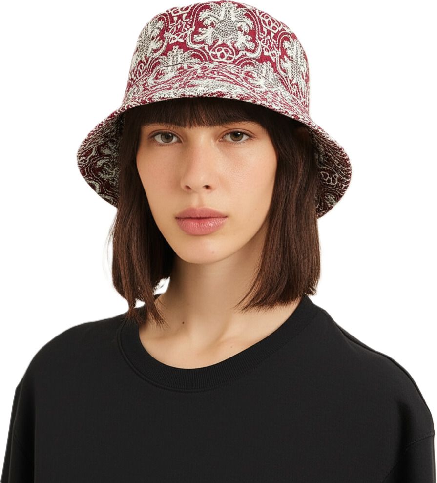 ZACHARIAS Women's Fishermen Cotton Printed Bucket Cap Hat-picture-34