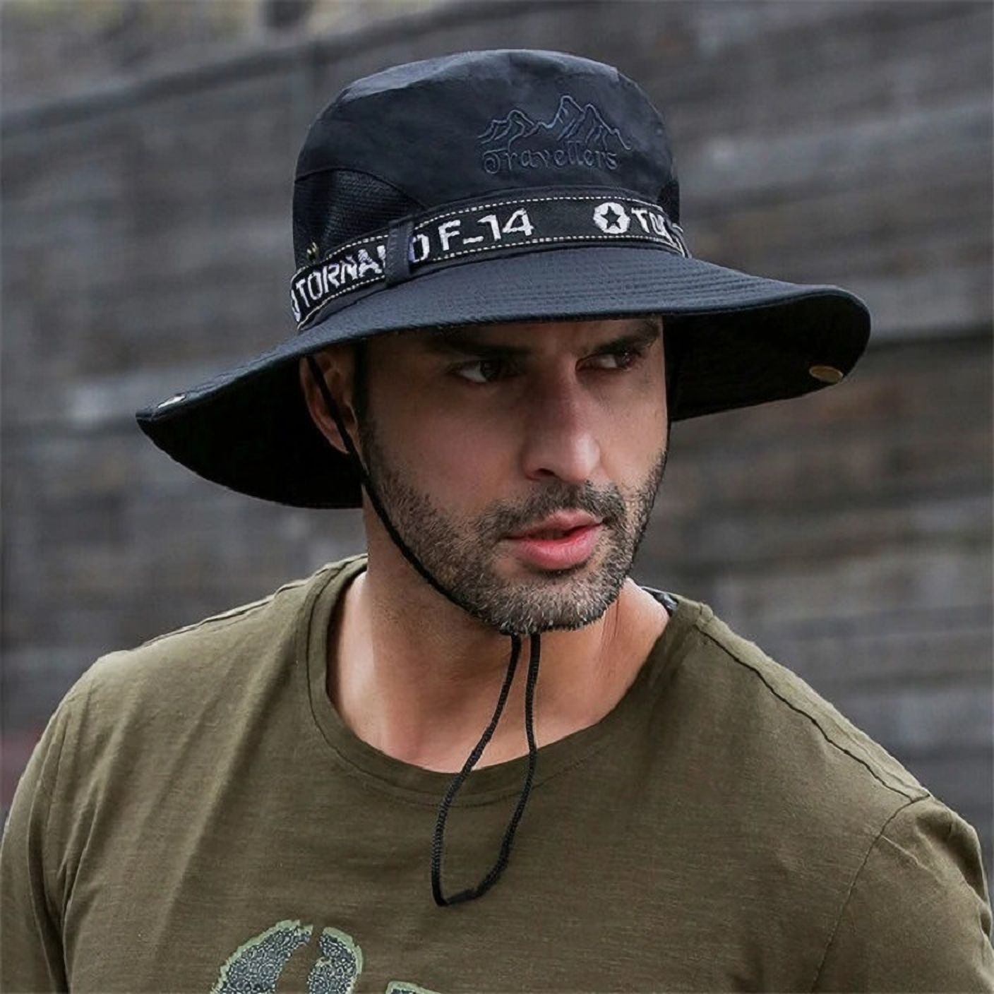 AlexVyan UV Protection Round Sun Cap for Hiking, Fishing, Gardning, Travel-picture-24