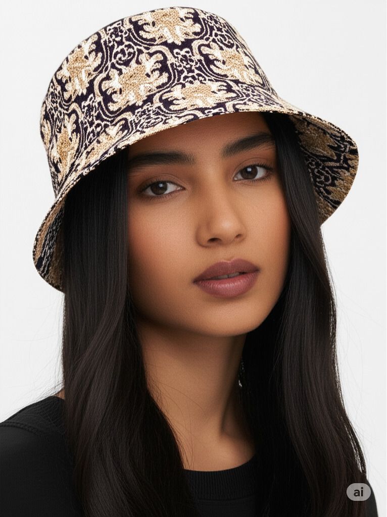 ZACHARIAS Women's Fishermen Cotton Printed Bucket Cap Hat-picture-33
