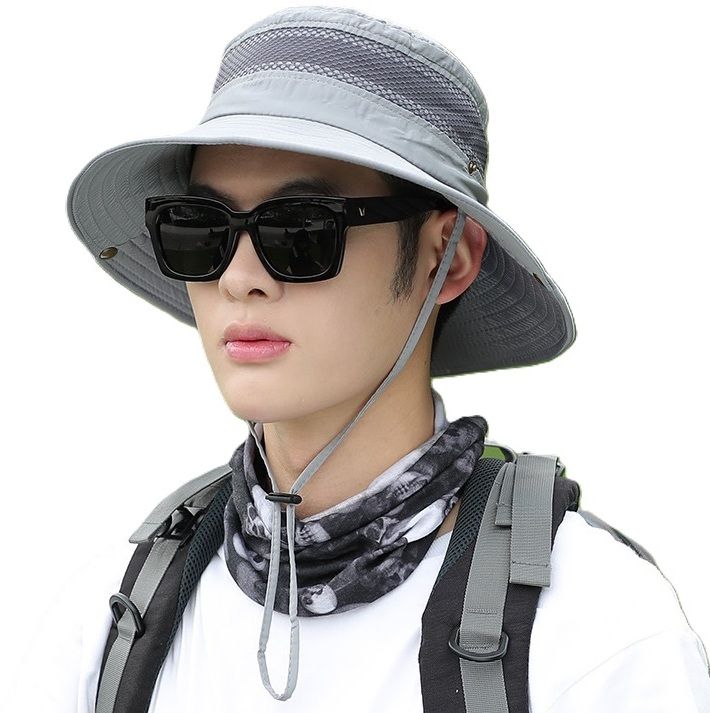AlexVyan Round Crown Sun Visor Hat Cap for Men Boy UV & Sun Protection Summer Wide Brim-image-36