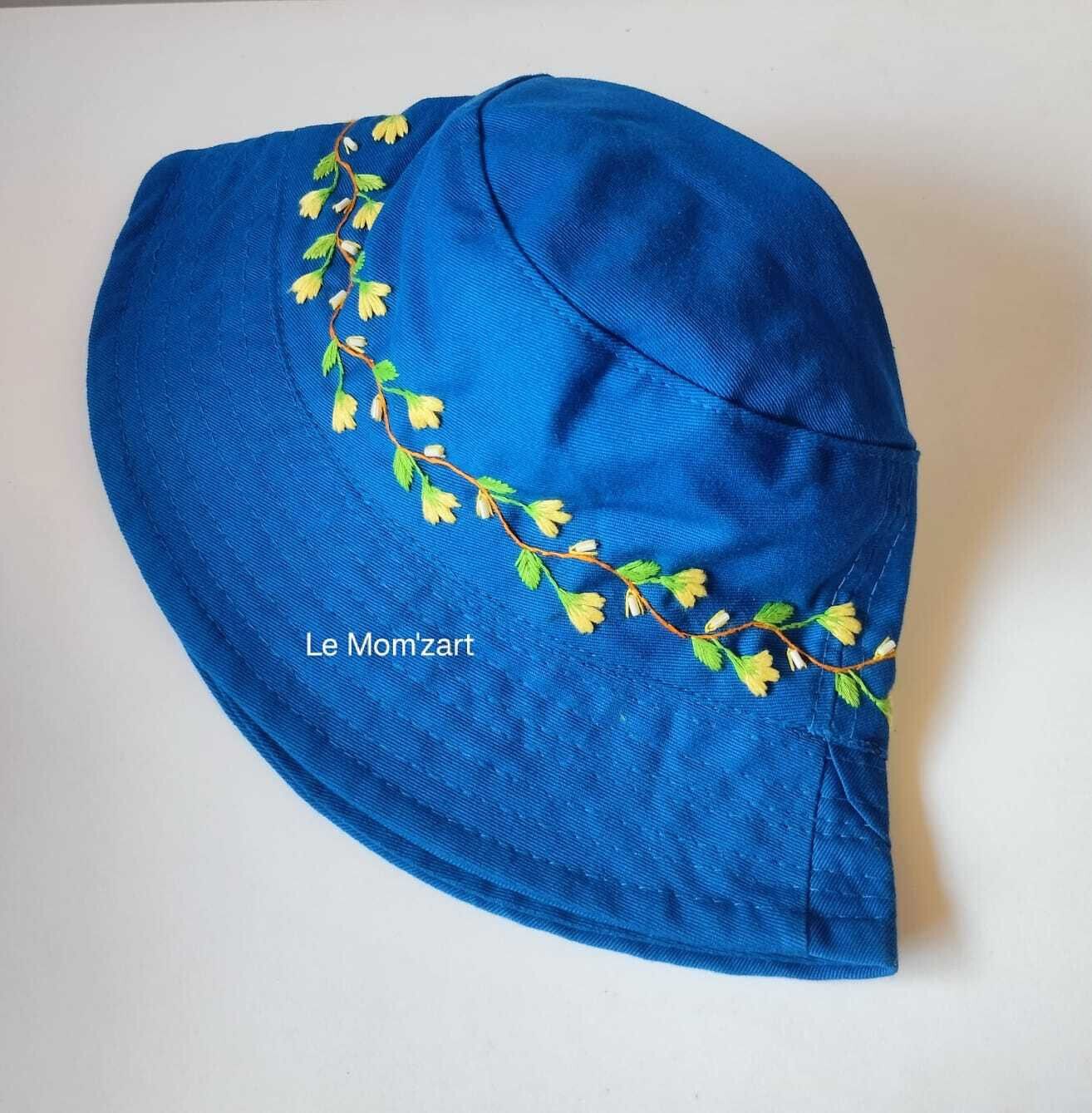 lemomzart Hand-embroidered hat with floral pattern-picture-33