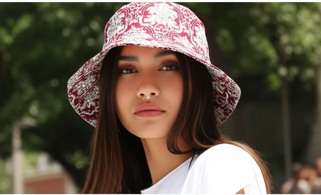 ZACHARIAS Women's Fishermen Cotton Printed Bucket Cap Hat-picture-42