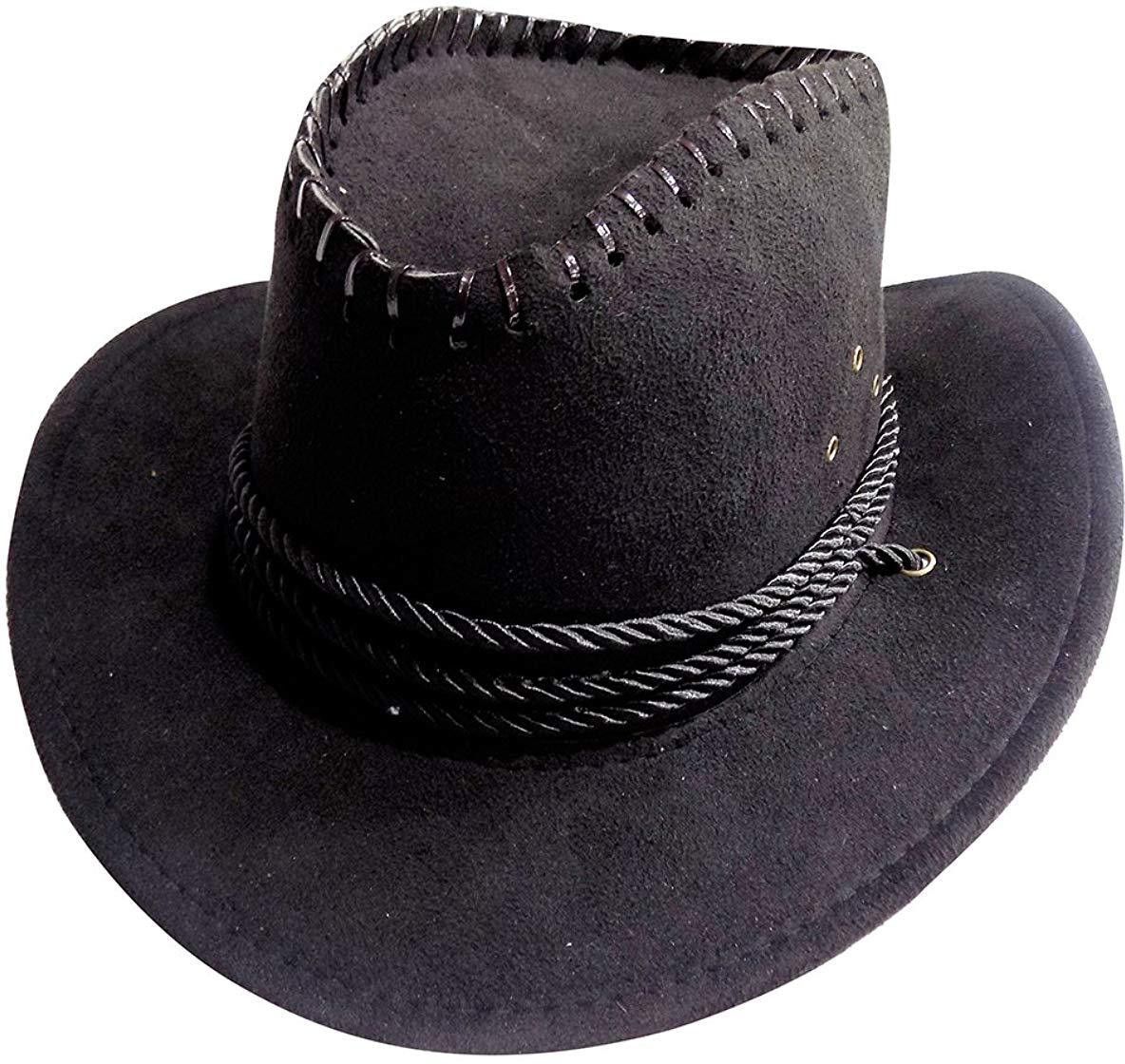 RIDITT TREND Stylish Cowboy Hats For Men And Boys In Black, Pack Of 1-image-1