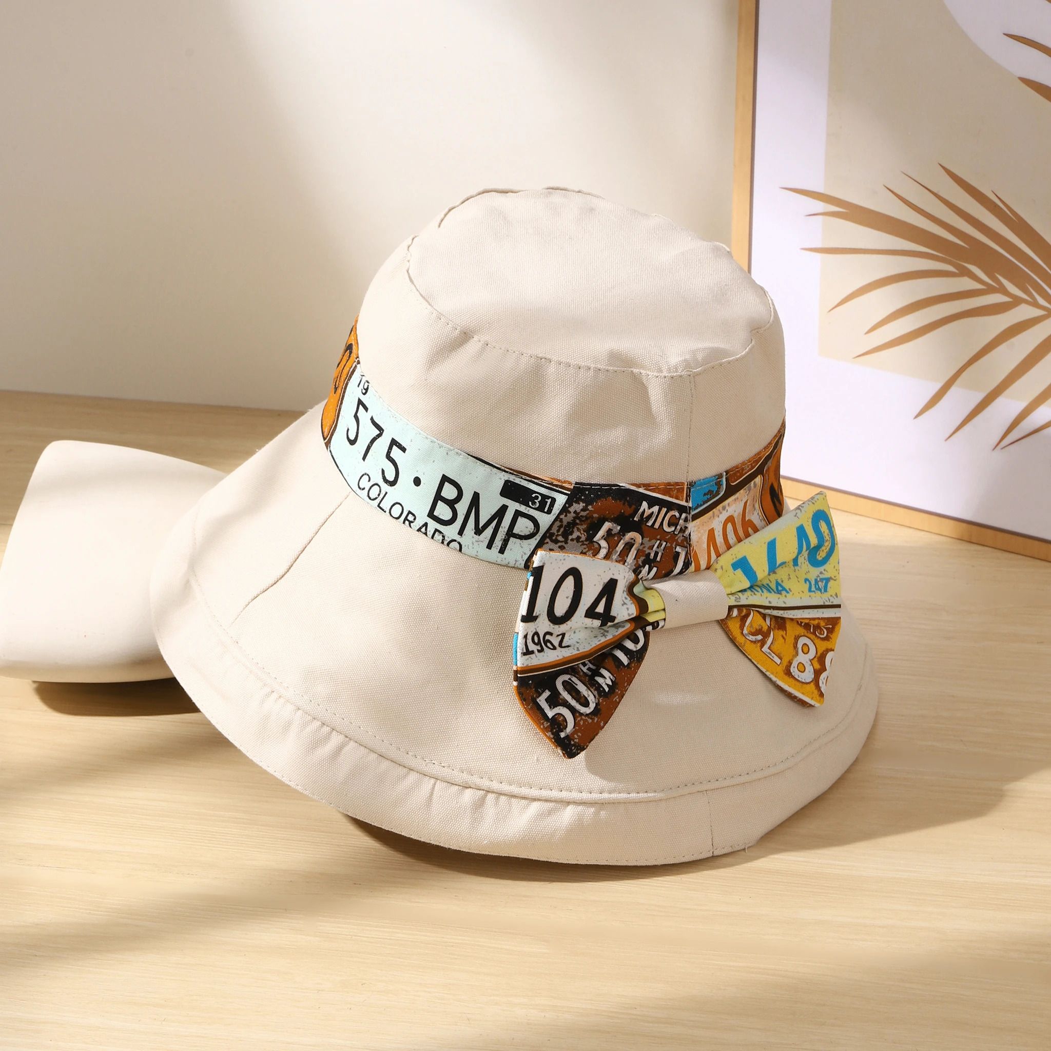 Salty Alabaster Satin Bucket Beach Hat for Women & Girls | Sun Protection Hat Cap-image-2
