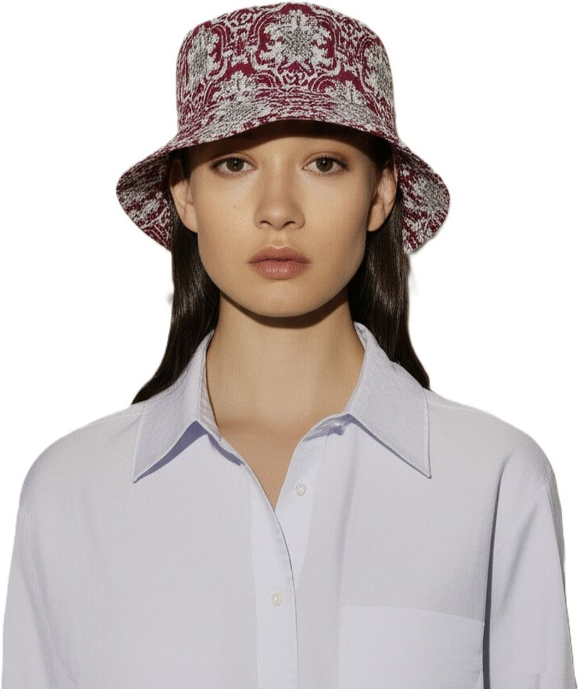 ZACHARIAS Women's Fishermen Cotton Printed Bucket Cap Hat-picture-35