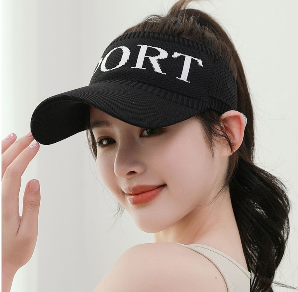 AlexVyan Open Head Sun Visor Sport Ponytail Adjustable Summer Cap Sun Visor