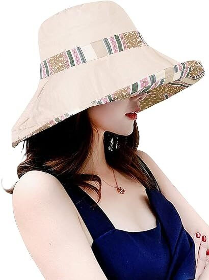 AlexVyan Large Wired Designer Bucket Cap Hats Reversible for Women Summer Cap-image-41