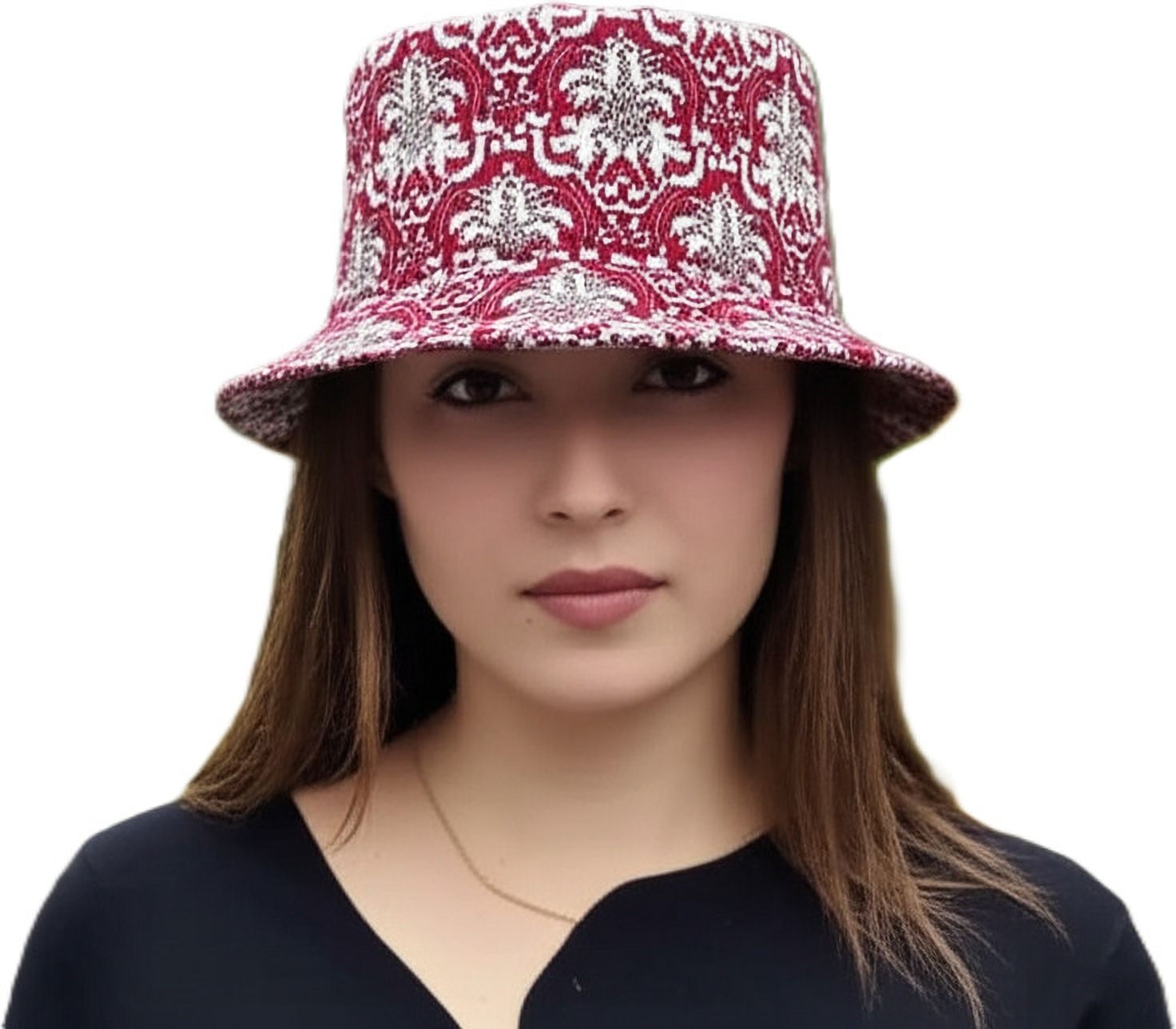 ZACHARIAS Women's Fishermen Cotton Printed Bucket Cap Hat-picture-33